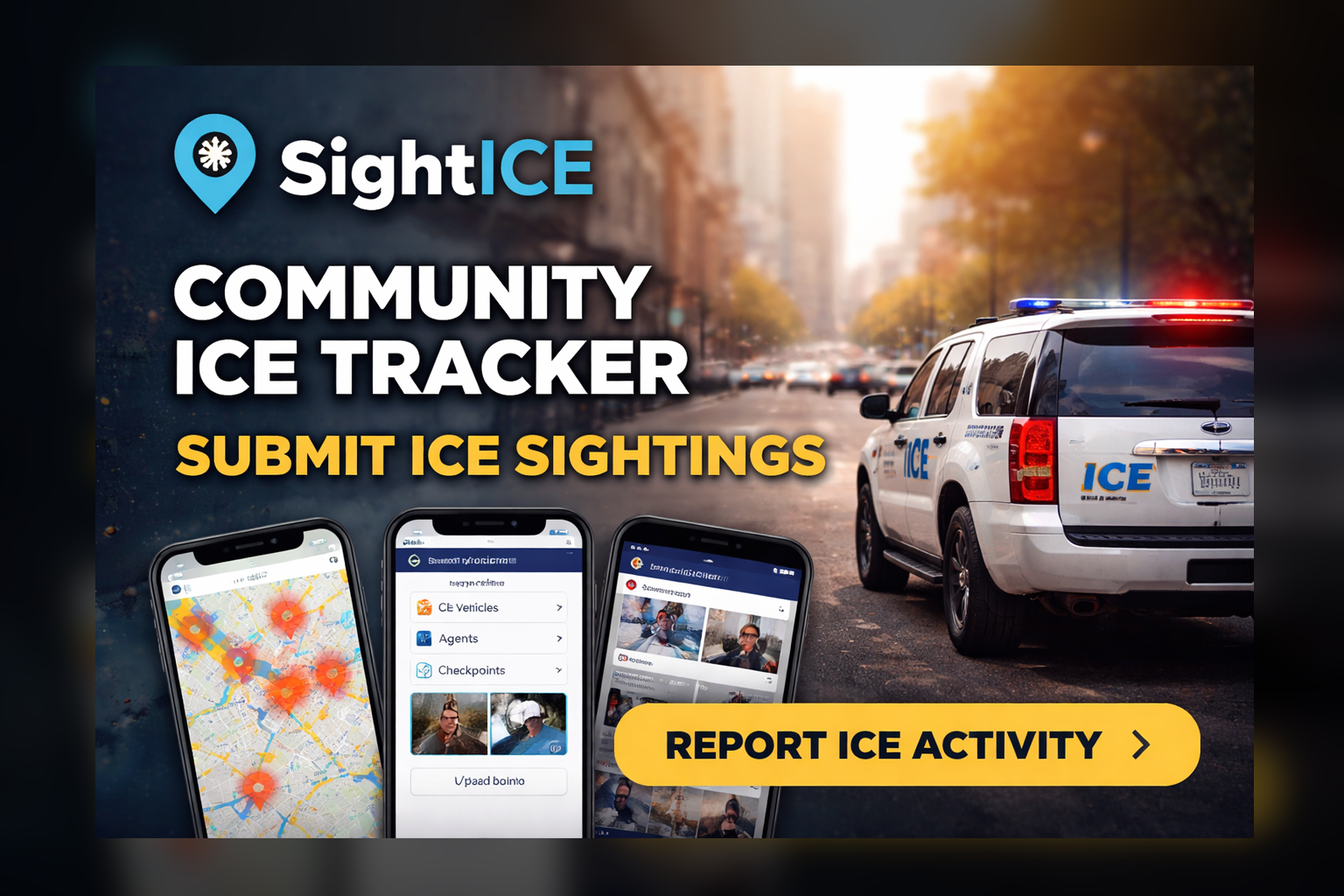 Community ICE Tracker — Submit ICE Sightings